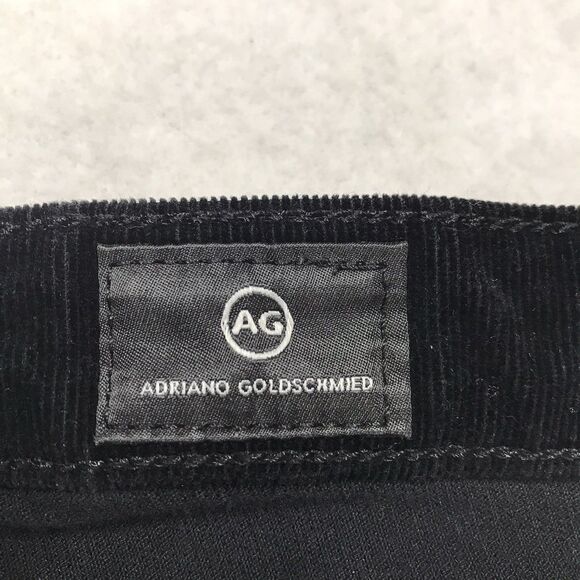 ADRIANO GOLDSCHMIED Isabelle Corduroy Pant Women 26R(28x26) Black Button Fly - Picture 12 of 16